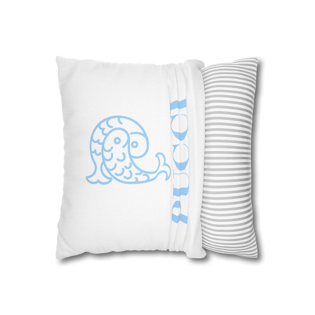 White Pucci Inspired Pillow Cover —  Occhi Collection