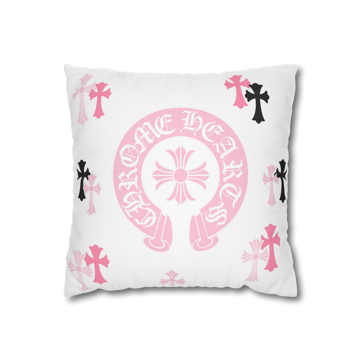 White Chrome Hearts Cross Inspired Pillowcase
