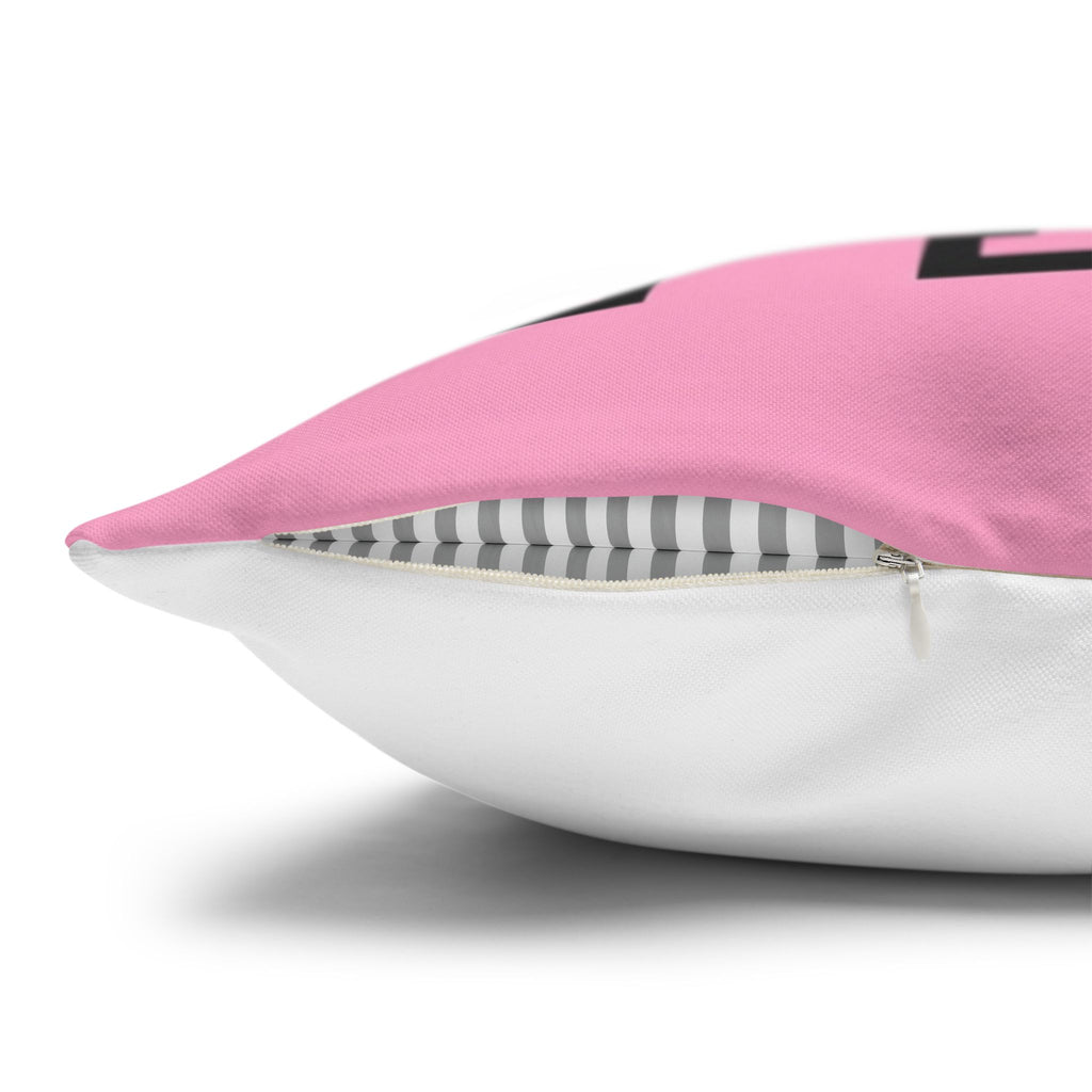 I Love Pink Pillow Cover