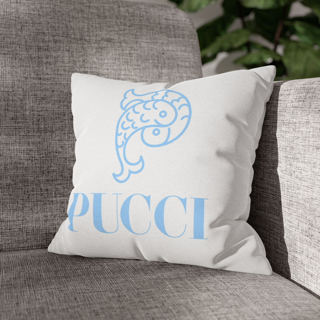 White Pucci Inspired Pillow Cover —  Occhi Collection