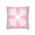 Full Pink Chrome Themed Pillow Cover - 14x14 Square Pillowcase