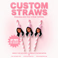 Personalized Face Straws